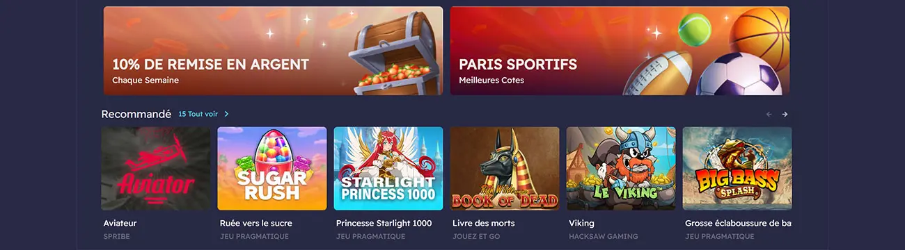 Casino Peaches bonus